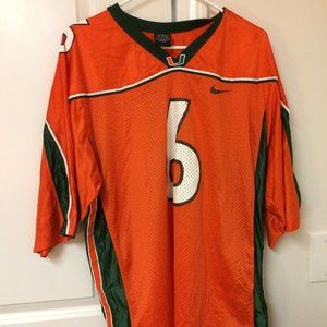 University of Miami Vintage 90's Football Jersey